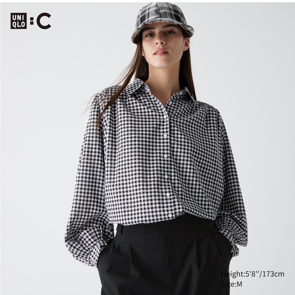 Uniqlo C Clare Waight Keller Checked Blouse